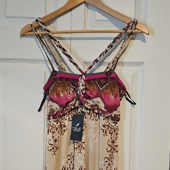 Dresses & Skirts - Julia Boho Print Crisscross Maxi Dress – NWT – Size M/L
